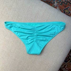 Turquoise pacsun cheeky scrunch bikini bottoms